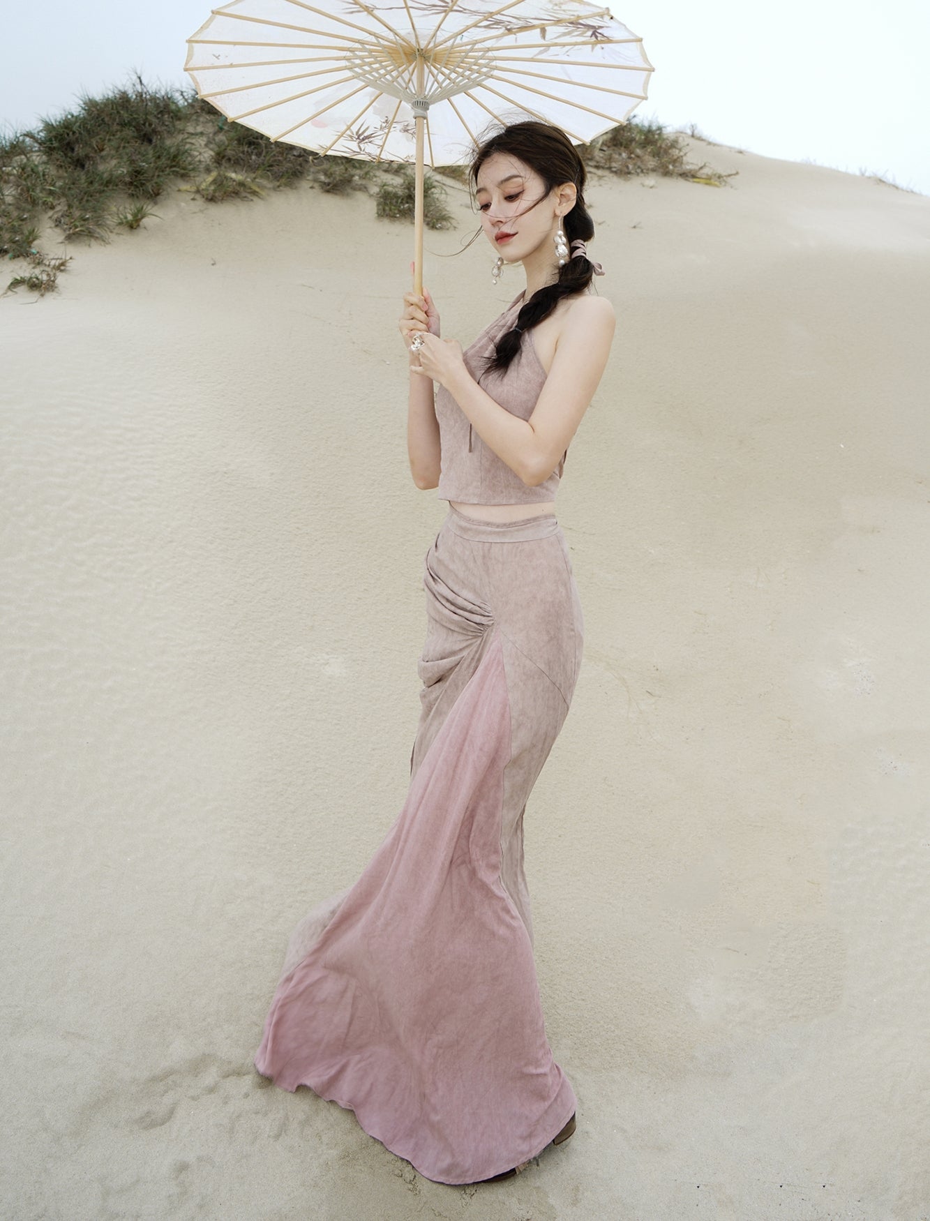 Tiered Slim Elegant Long Tops&Long-Skirt