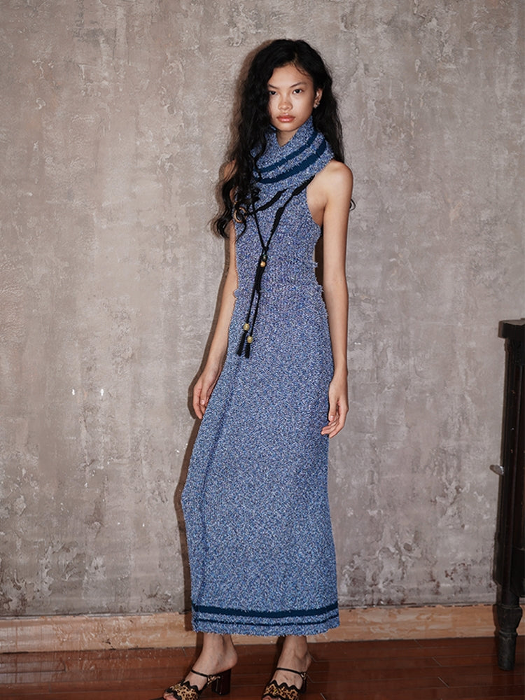 2Way Colorful Off-Shoulde Bare-Top Nichi Knit