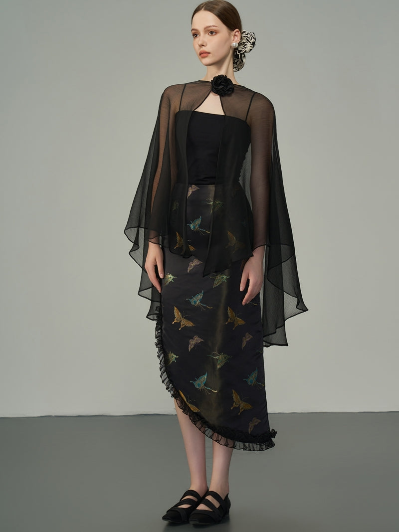 Asymmetrie Metallic Butterfly Rackrock