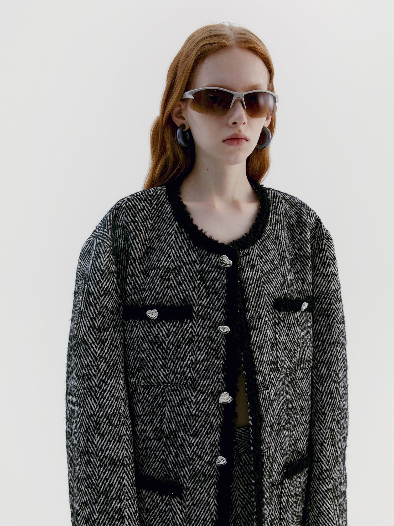 Unisex Tassel Wool Retro Oversize Coat&Long-Skirt