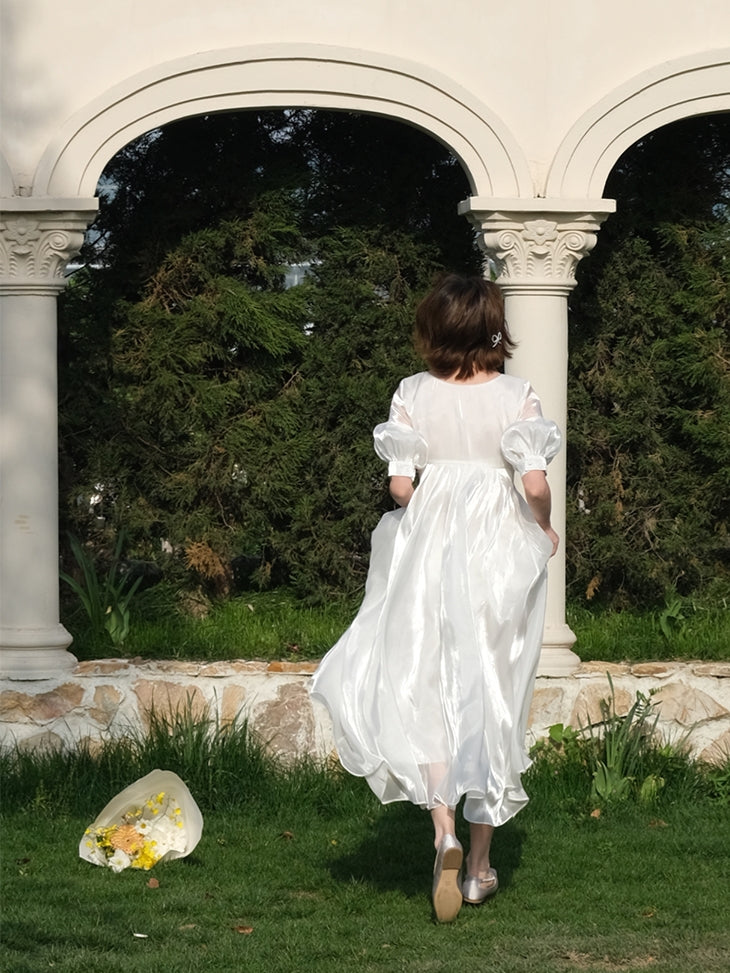 우아한 광택 플레어 프린세스 달콤한 장거리