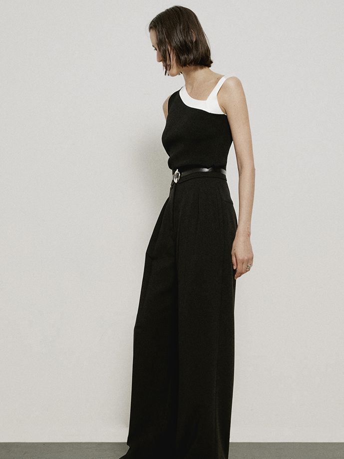 Strait Wide-Leg Classy Chic Pants