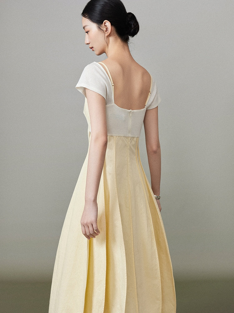 Fish-Tail Fluffily Cut Long One-Piece