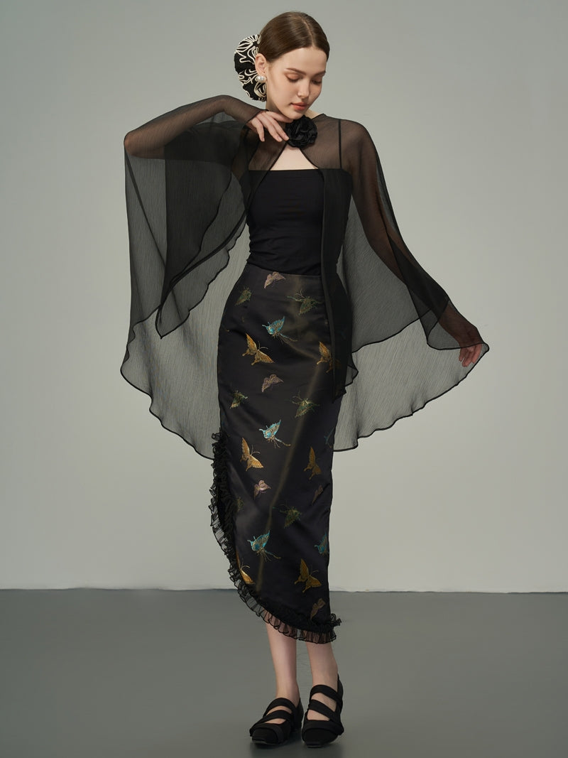 Asymmetrie Metallic Butterfly Rackrock