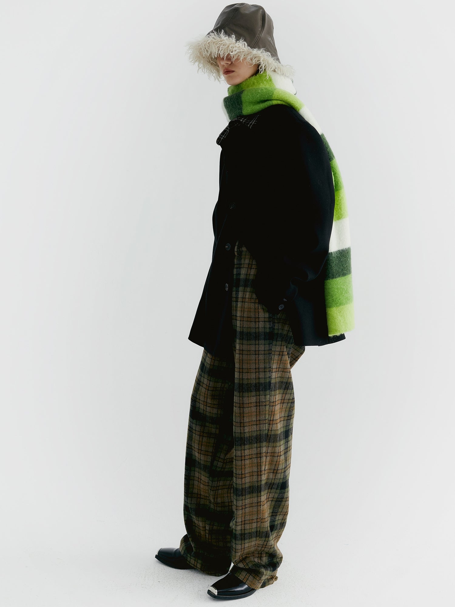 Unisex Border Casual Knit Sweater&Muffler