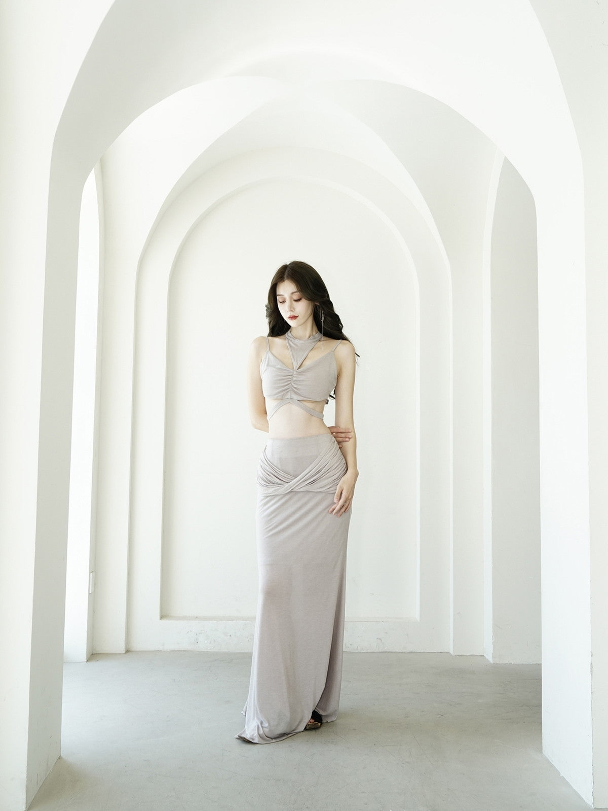 Drape elegante Nichi-enge Stretchplatten & Langstrecke