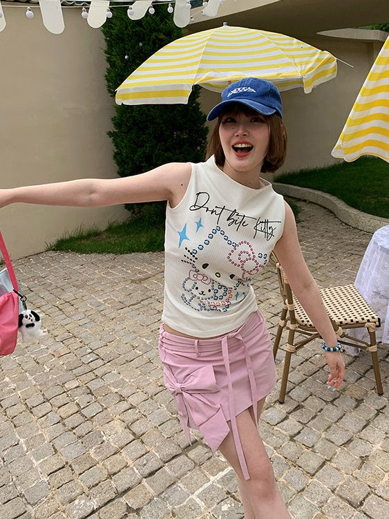 Jupe de mini-mécanir à taille basse en trois dimensions