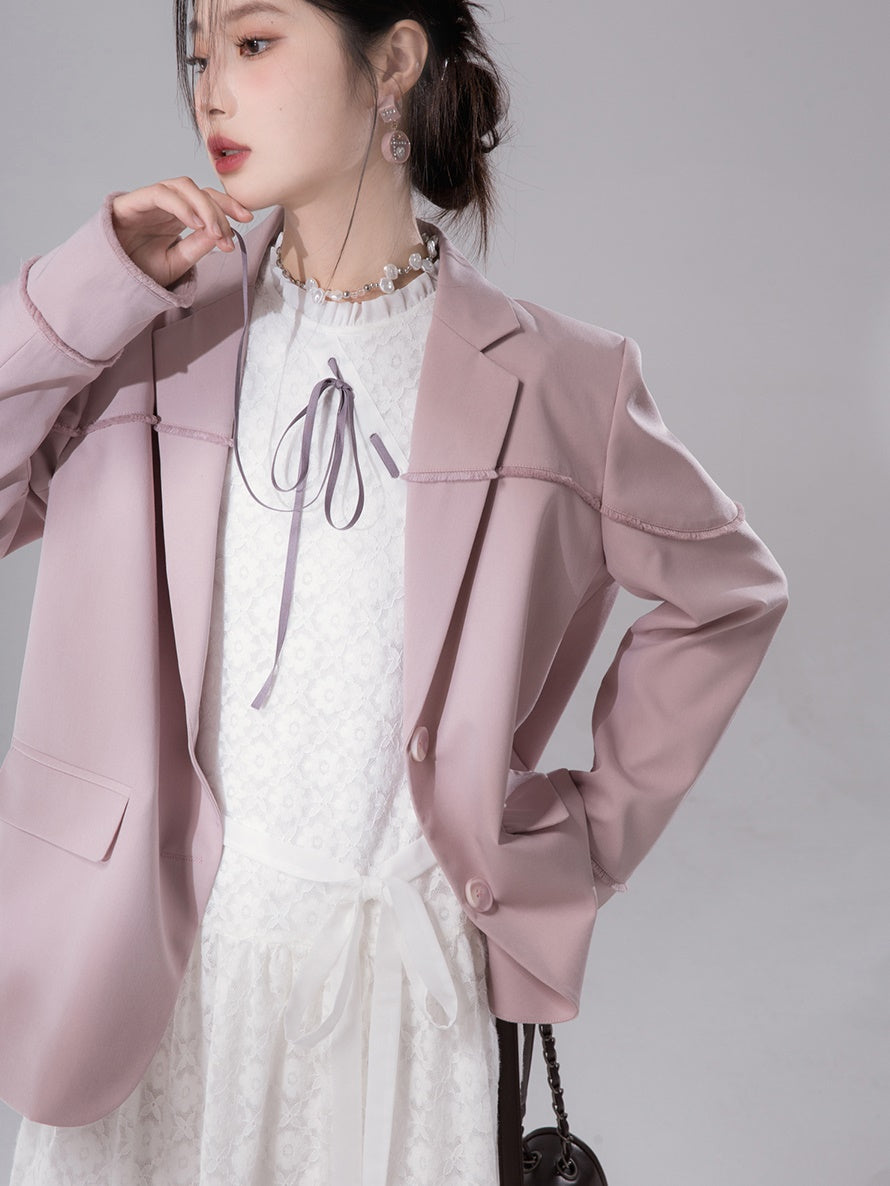 Raw Edge Split Jacket