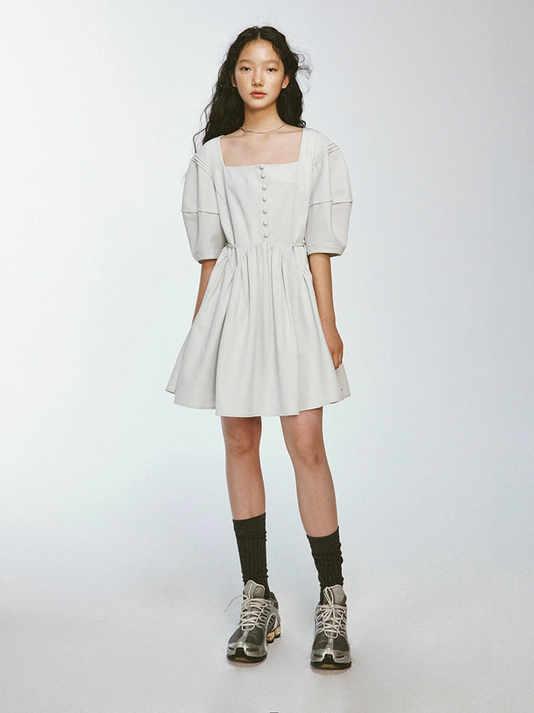 Volume Puff Sleeve Dress