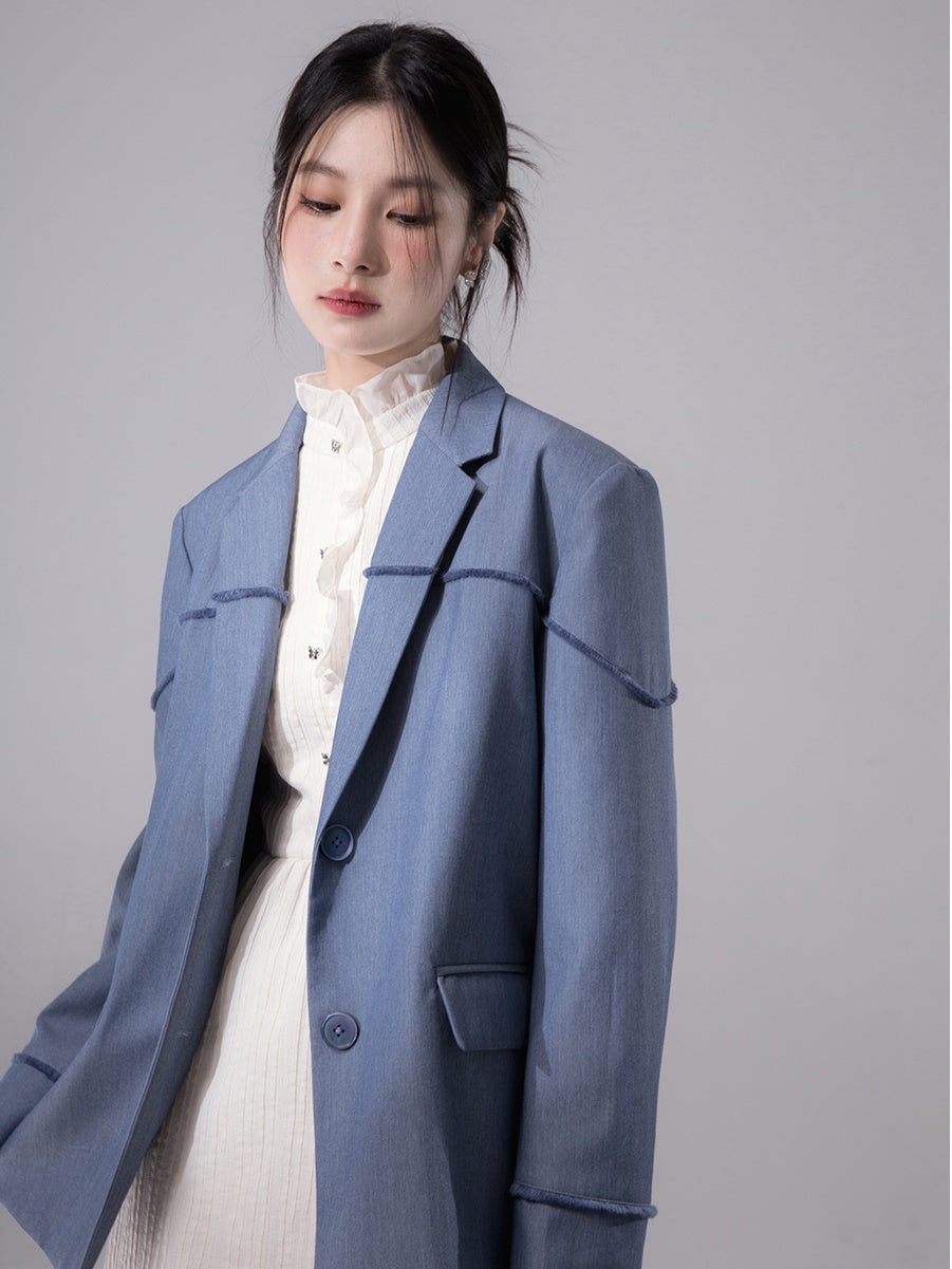 Raw Edge Split Jacket