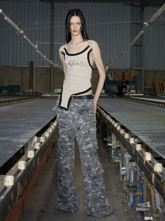 2ways Up And Down Sleeveless Top