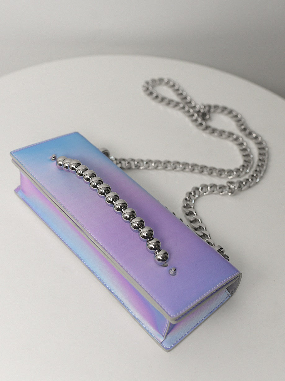 3D 그라디언트 소형 사각형 체인 백