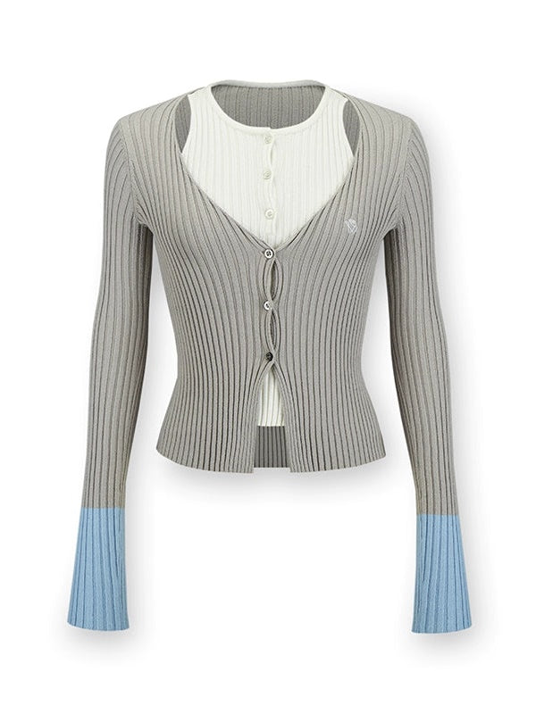 A- 라인 레이스 스티치 스커트