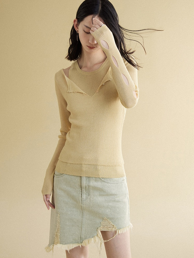 Tank Top & Pullover zweiteiliger Pullover