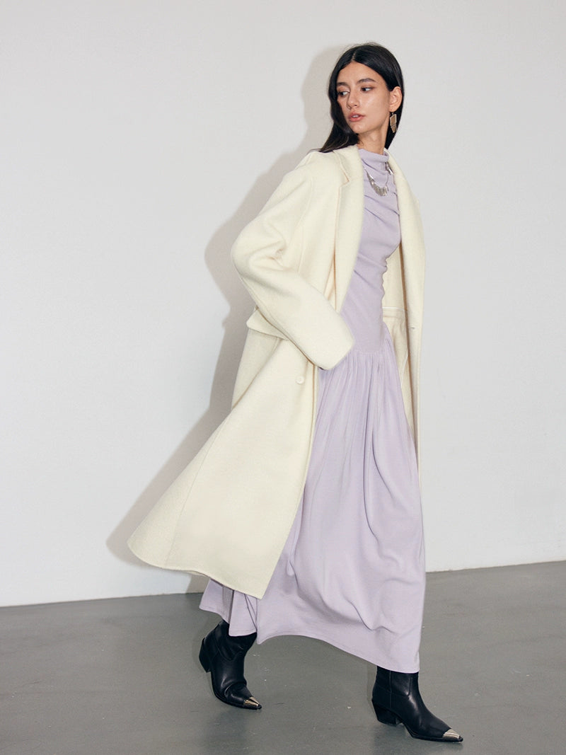 Three-dimensional Pleated Sleeveless Long Dress