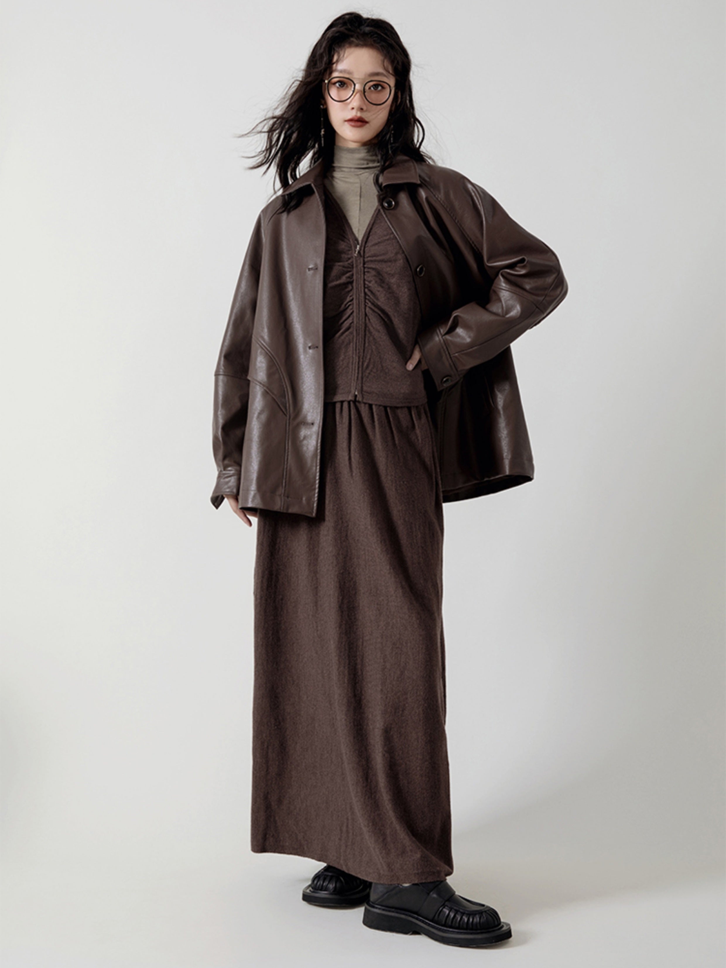 고탄력 이너 터틀넥 셔츠