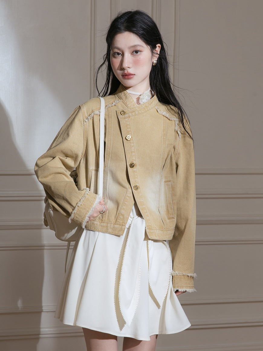 끈적 끈적한 활 디자인 짧은 드레스