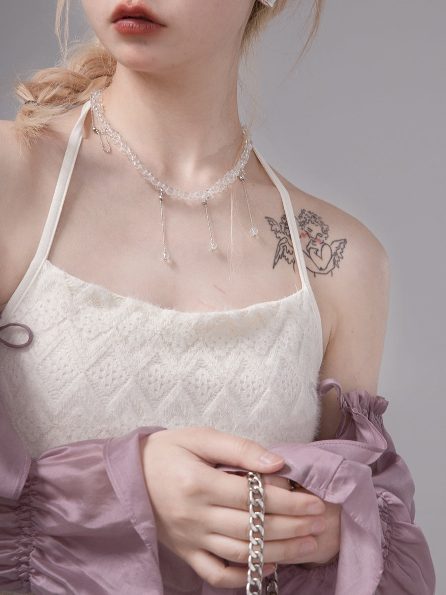 Sunscreen Cardigan & Lace Camisole Setup