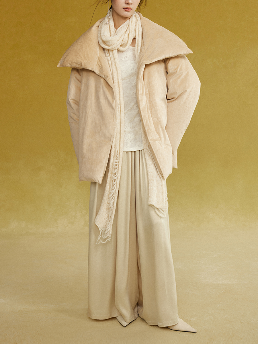 Loose High-Neck Down Jacket