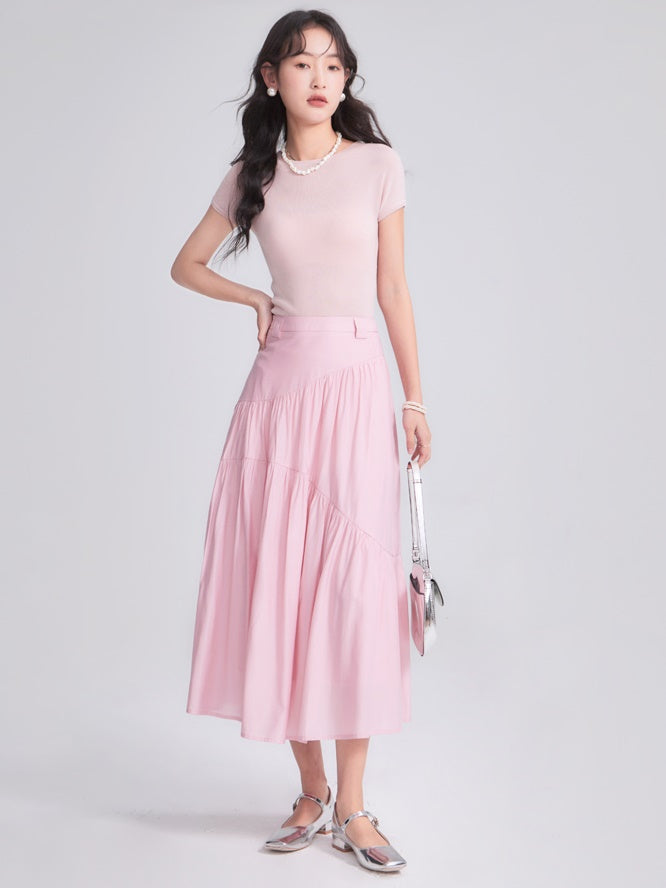 Lose Shirring Short Top & Shirring Split Rock