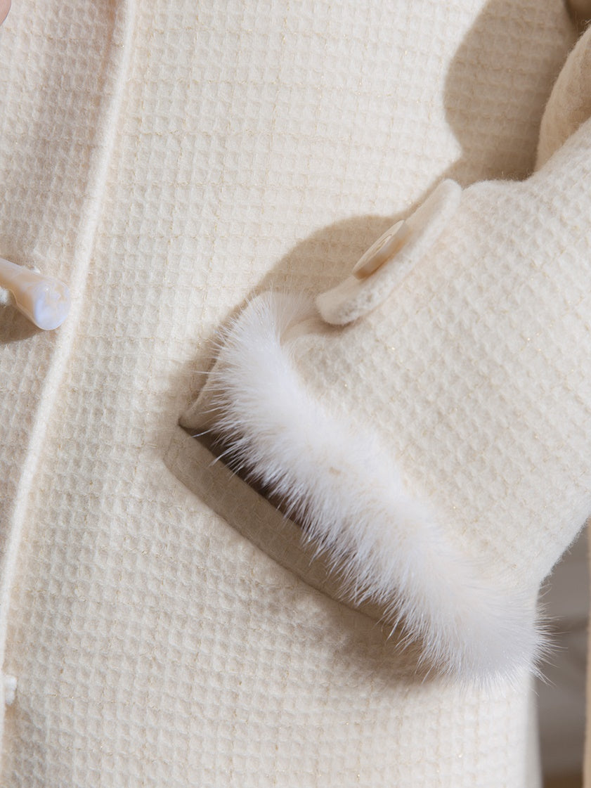 Fur Edge Doll Collar Coat