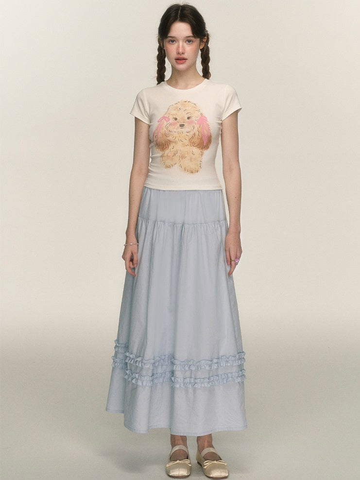 Fungus A-line Maxi Skirt