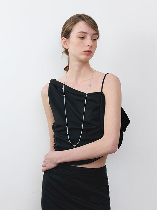 Faltener Schultergurte Asymmetrie Kurzer Camisol