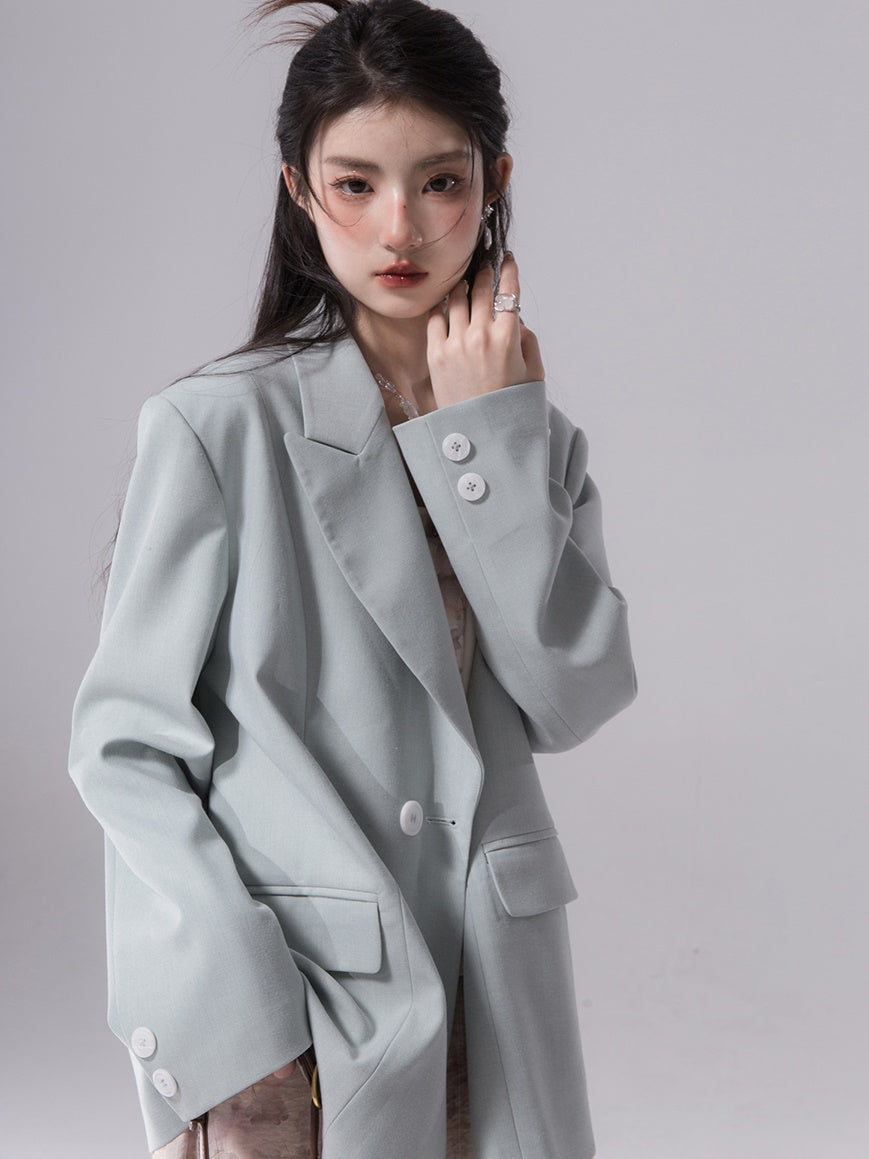 Contrast Fritillaria Color Loose Jacket