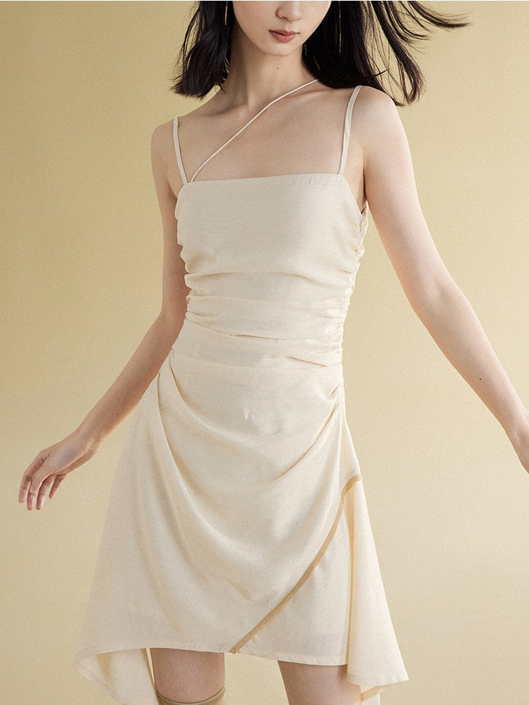 Crinkle Cut -Gurtkleid