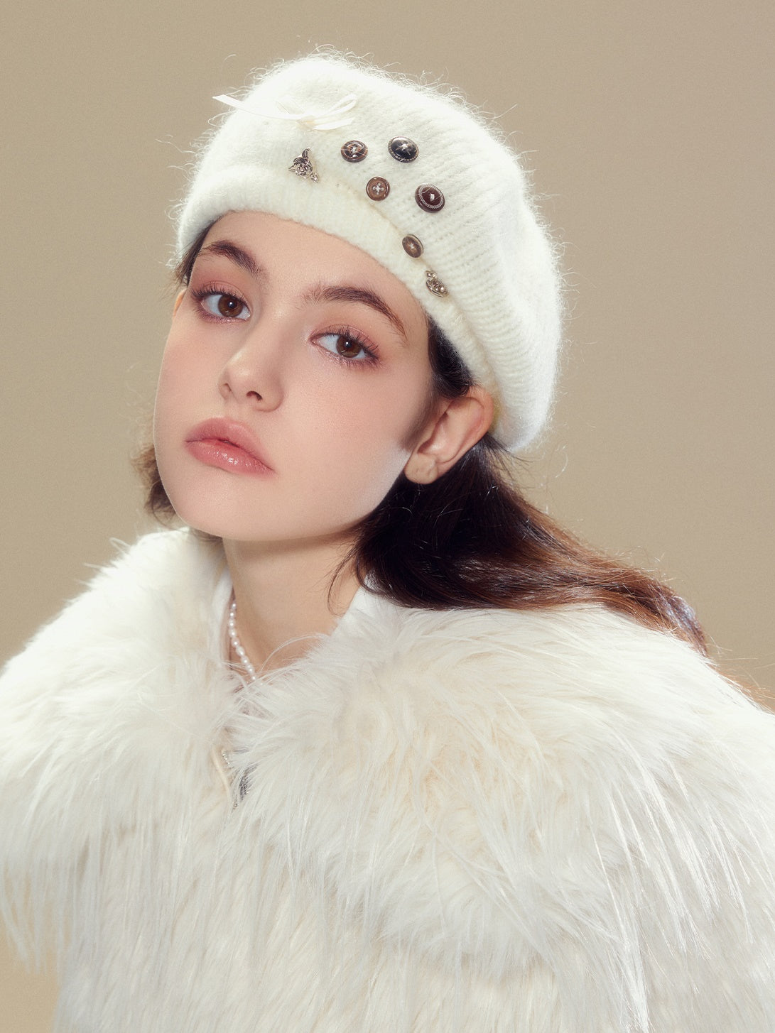 Mohair Knitted Beret