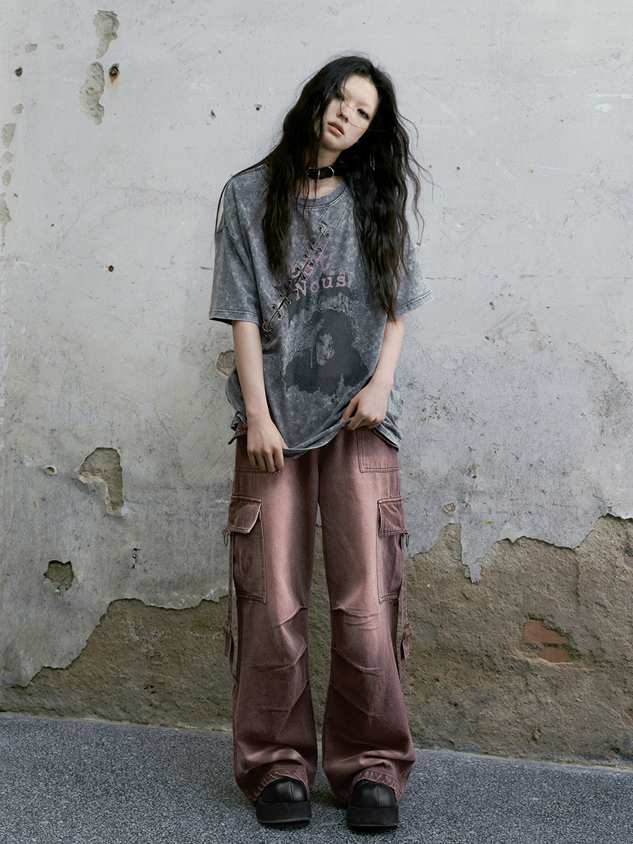 Old Printed Short Sleeves T-Shirt