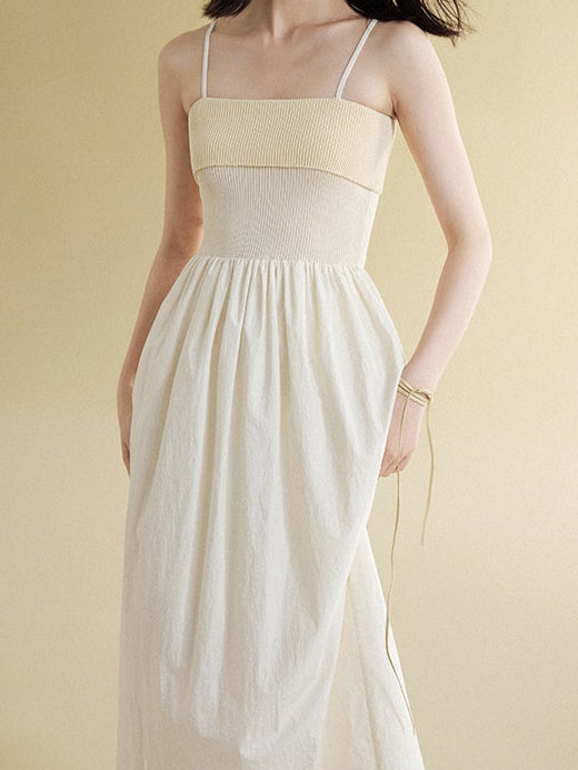 Pit Bar Splicing Suspender Dress