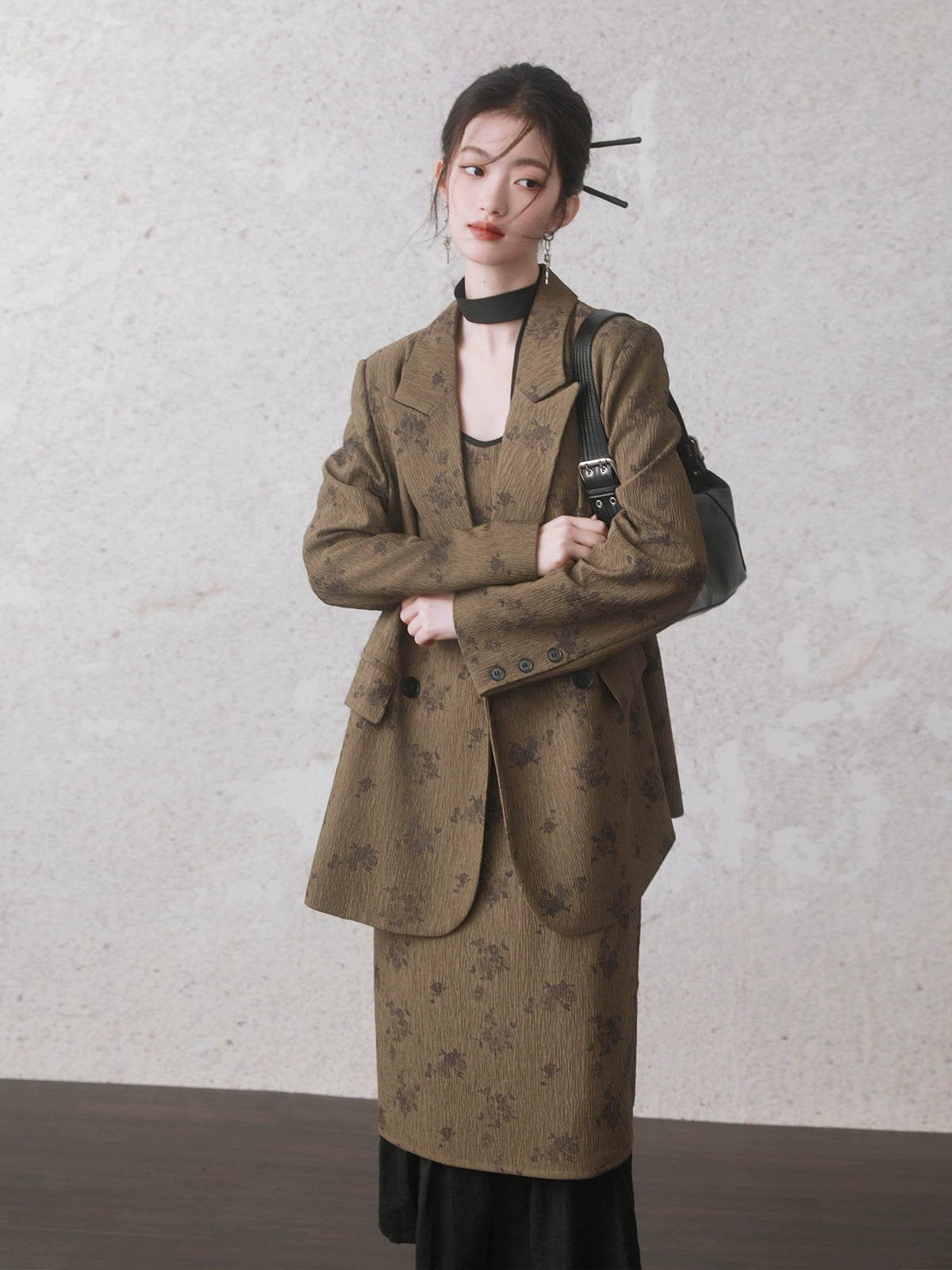 중국 인쇄 서스펜더 드레스