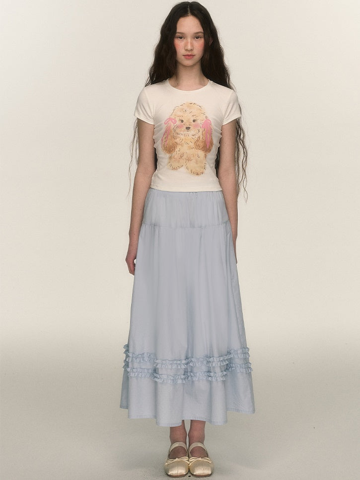 Fungus A-line Maxi Skirt