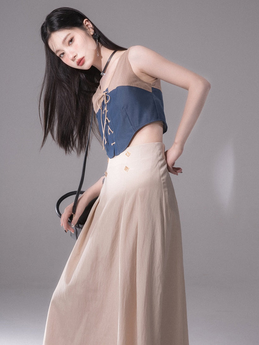 꼬집음 발목 치마