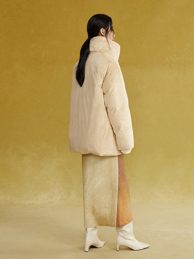 Loose High-Neck Down Jacket
