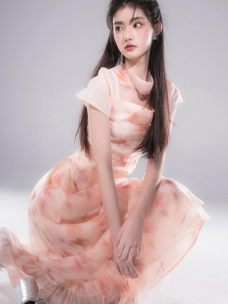 Top de gaze maca et configuration de la jupe de volants de commutation