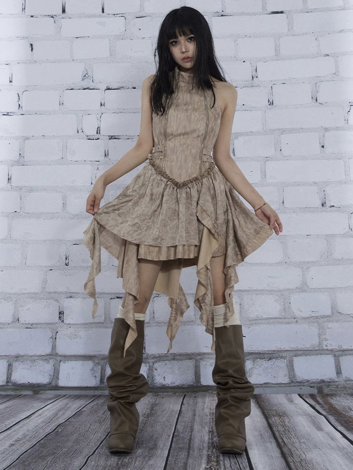 Halter Neck IRREGULAR Dress