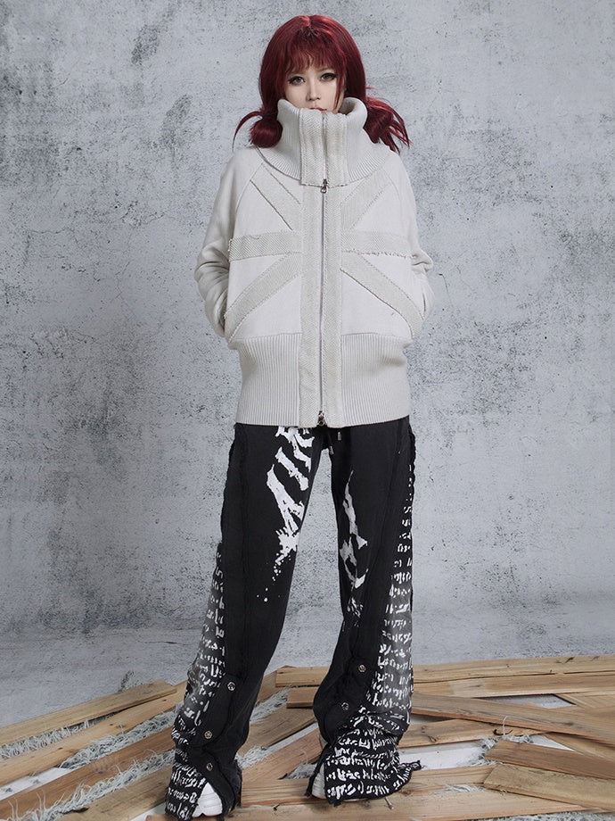 LOOSE STREET HIGH-NECK ZIP-UP JACKET