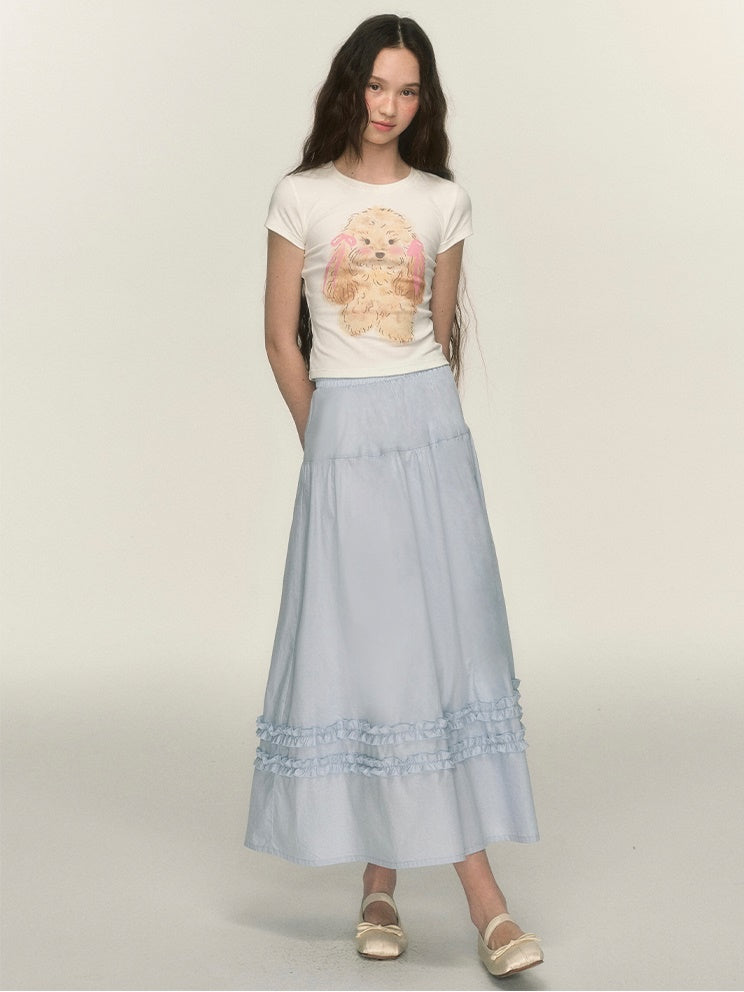 Fungus A-line Maxi Skirt