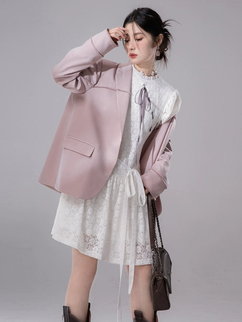 Raw Edge Split Jacket