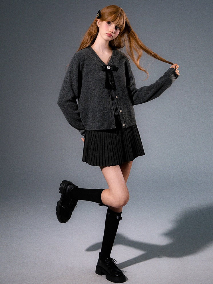 Knitted Cardigan & Camisole Set-up