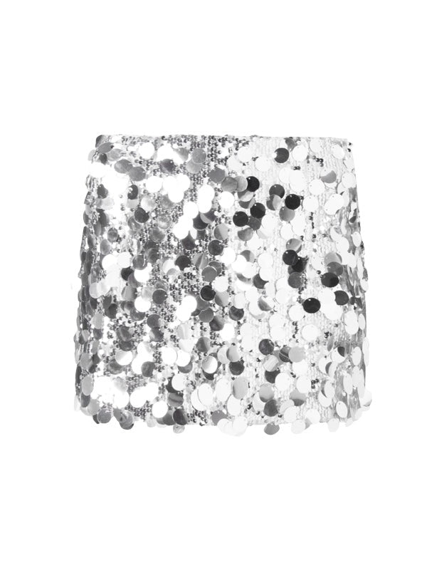 Sequined A-line Skirt