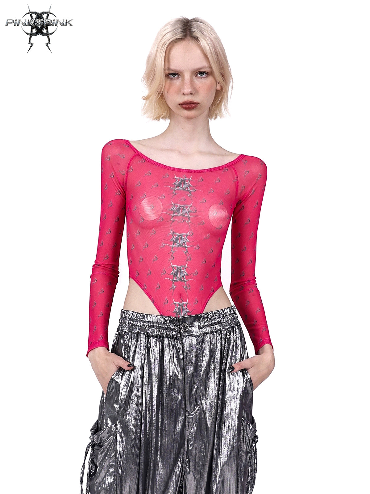 Mesh Bottoming Bodysuit