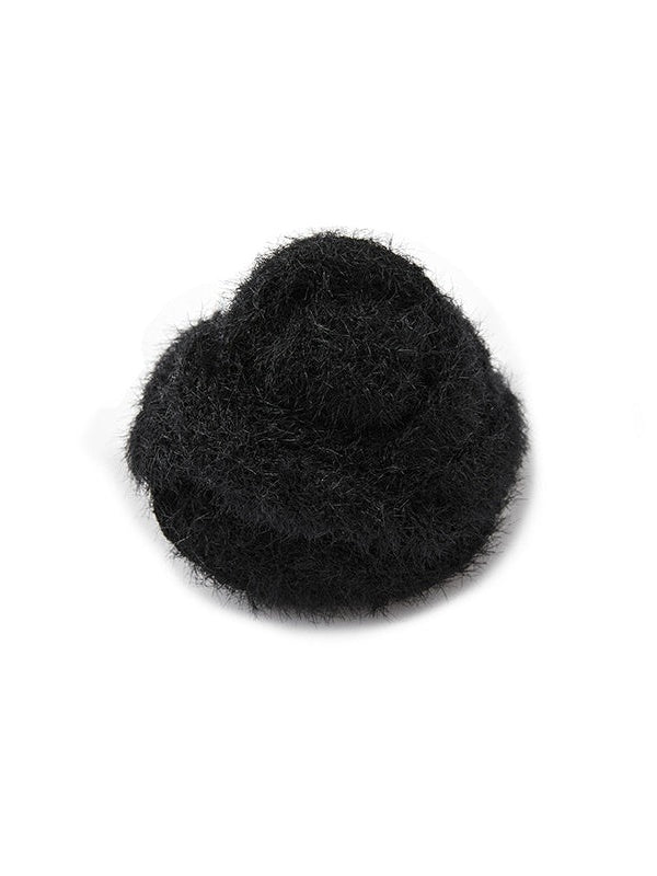 Furry Flower Brooch & Lariette