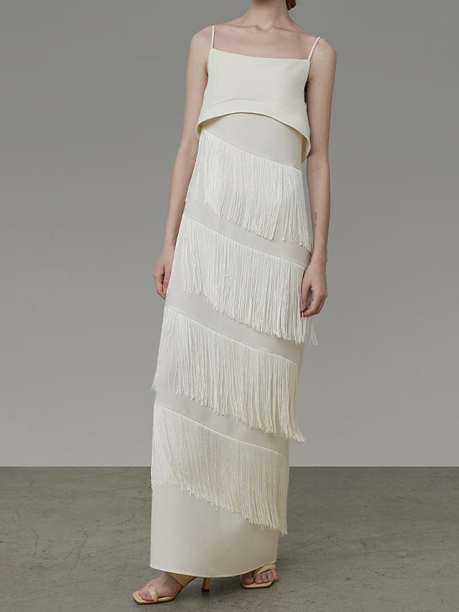 Tassel Slip Long Dress