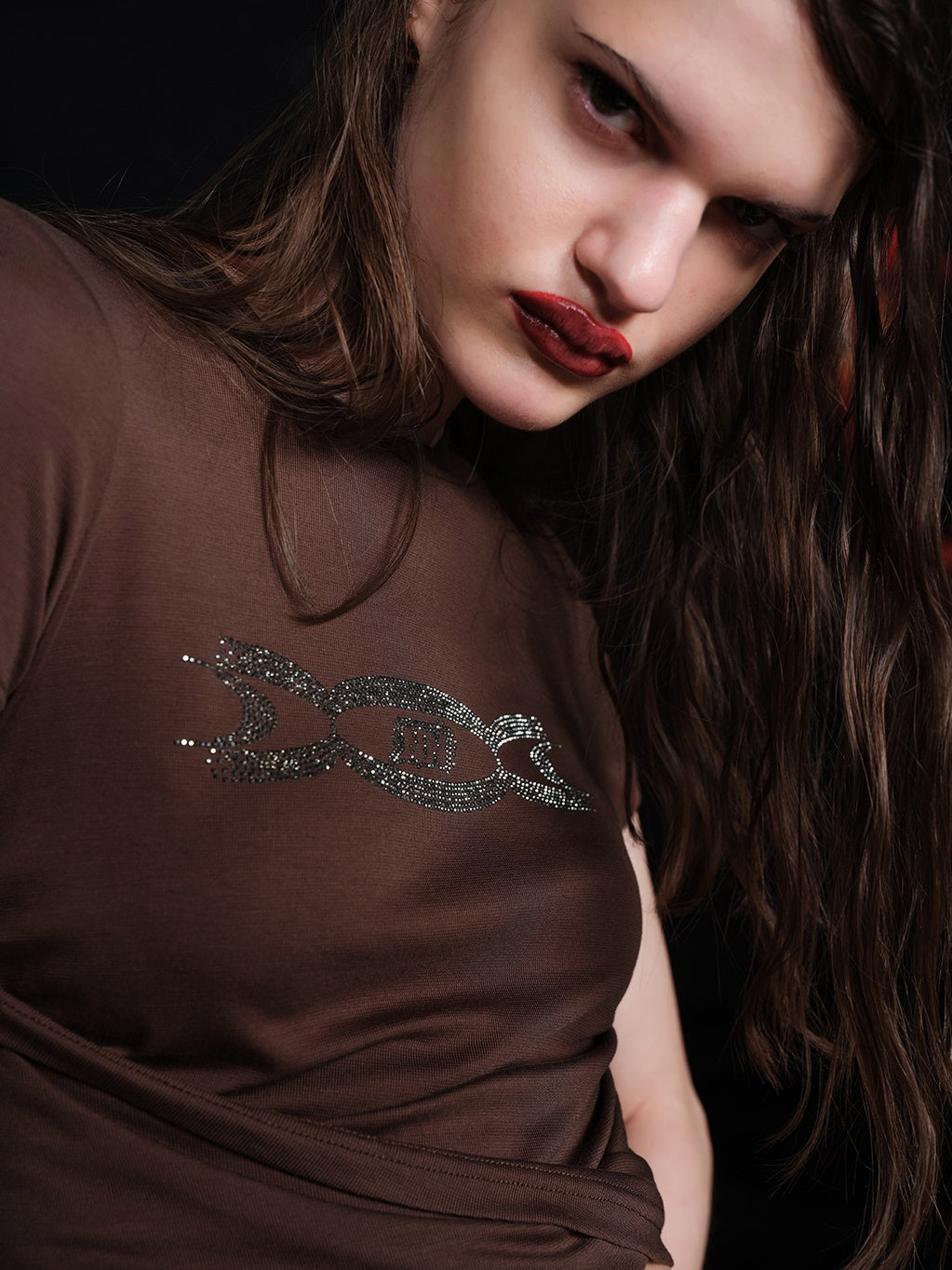 Slim Fit Twist Design Short T-shirt