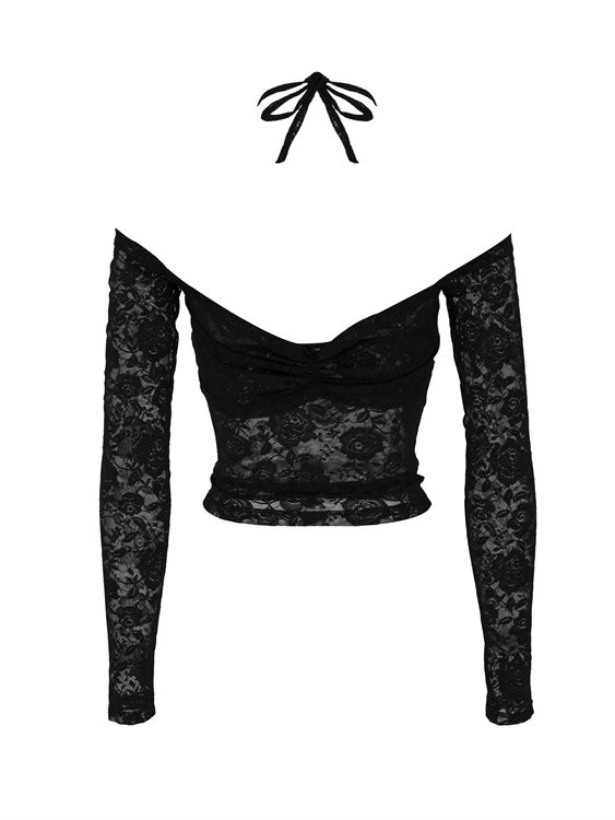 매달린 목 레이스 스트랩 단단한 상단