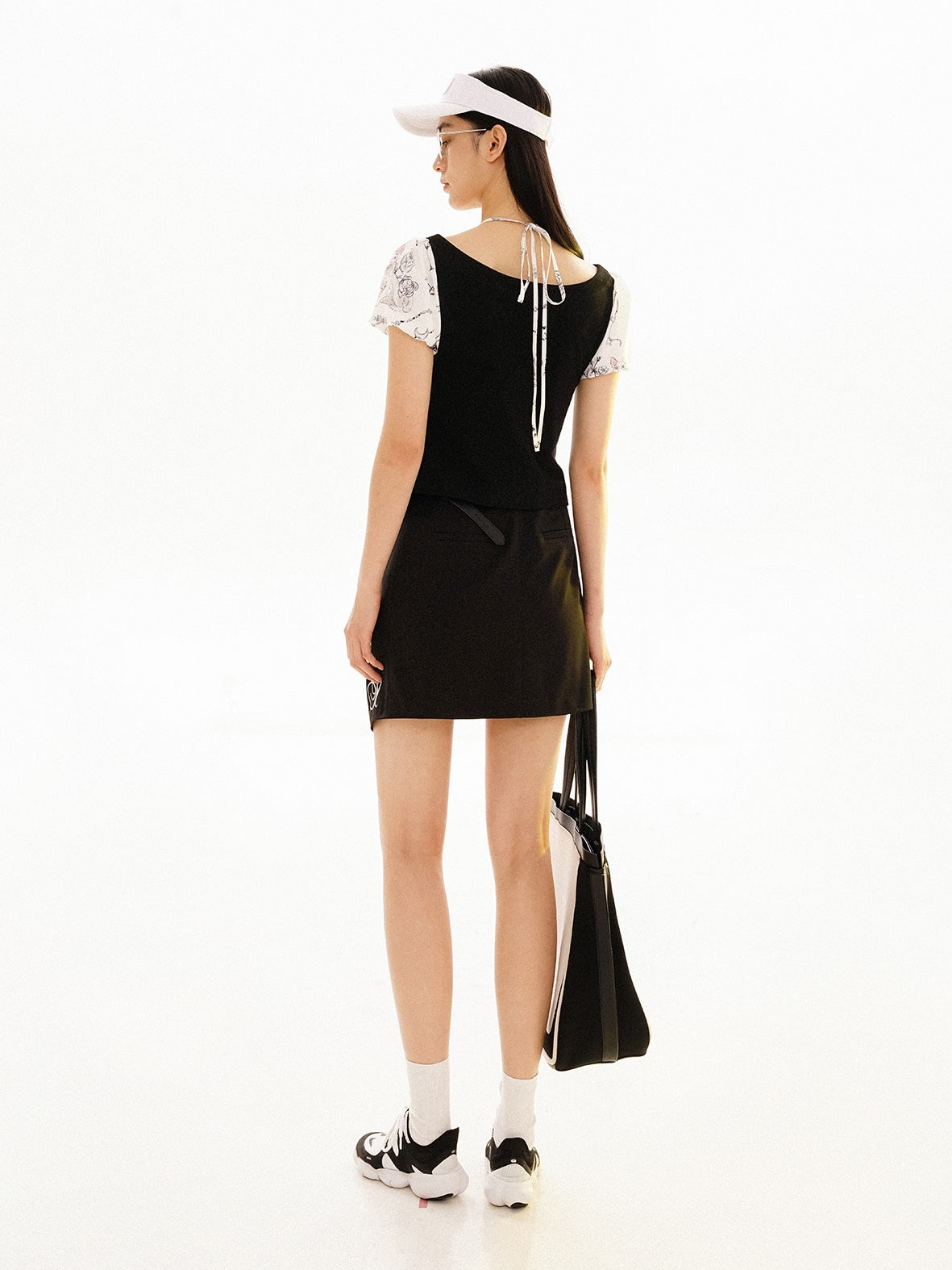 Simple Splicing Asymmetric A-line Skirt