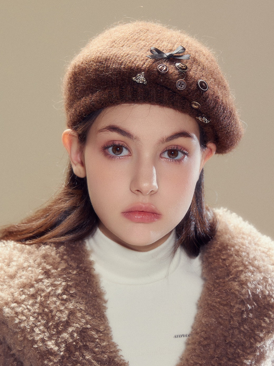 Mohair Knitted Beret
